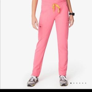 NWT FIGS NEON PINK YOLA SCRUB PANTS